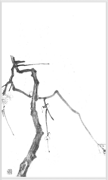 渐江《墨梅册页》里的梅
