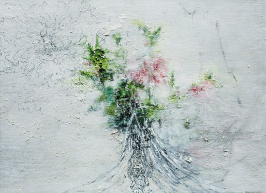 刘炜（B.1965 ）花                  2007年    综合材料 55×74.5cm